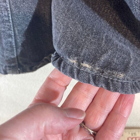 Jeanology Skirt Sz 8 Black Denim Maxi Trumpet Vintage Y2K Grunge Whimsigoth Boho - Picture 8 of 11